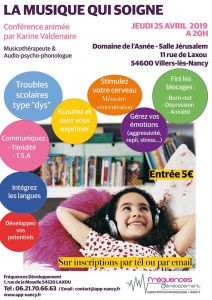 Conférence La Musique Qui Soigne