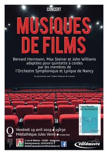 Concert de musiques de films
