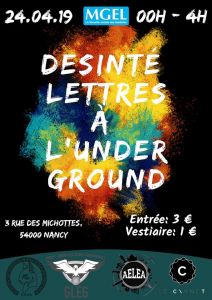 Désintégration Lettres: AELEA, GLEG, CHAA