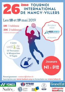 26 ème Tournoi International de Nancy-Villers