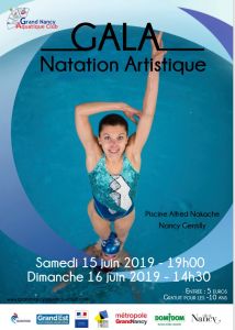 gala de natation artistique.