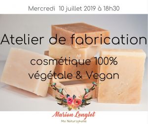 Atelier fabrication : ma cosmétique 100% végétale & Vegan