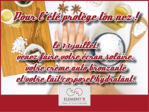 Atelier "Produits solaires"