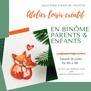 Participez à l'atelier créatif et rencontrez la blogueuse  "La Fée bricoleuse 54"