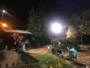 Première nocturne au mini golf de la pépinière de nancy