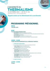 5eme edition de l'université du thermalisme