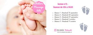 Ateliers massage bébé - Session n°13