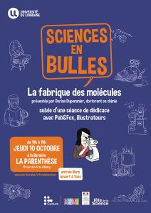 À l’occasion de la Fête de la science et de la sortie de la BD « Sciences en Bulles » dans laquelle un chapitre lui est 