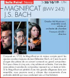 Concert d'oeuvres de Bach