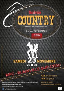 Soirée country à la maison des fête de blainville sur l'eau
