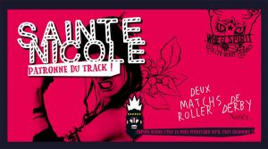 Sainte nicole patronne du track match roller derby Nancy