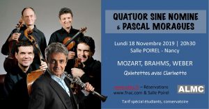 Quatuor Sine Nomine et Pascal Moraguès Clarinette