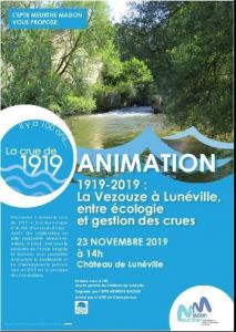 «1919-2019 : La Vezouze à Lunéville, entre écologie et gestion des crues »