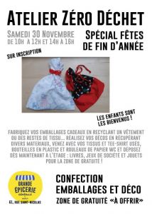 Atelier zéro déchet spécial fêtes de fin d'année