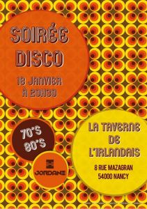 Soirée Disco à la taverne de l'Irlandais