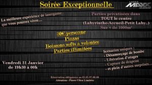 Soirée unique au Lasermaxx Houdemont