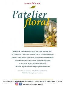 Atelier Floral chez "Au nom de la rose"