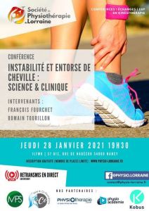 Instabilité entorse cheville