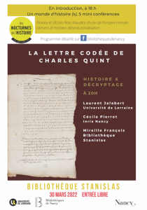 La lettre codée de Charles Quint