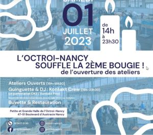 Les 2 ans d’ouverture des ateliers de l’Octroi-Nancy