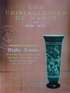 exposition unique sur les cristalleries de nancy