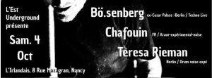 BÖ.SENBERG (Drum Trance, Berlin) + CHAFOUIN + TERESA RIEMANN