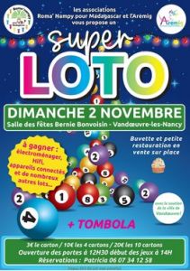 LOTO des associations RoLOTO des associations Roma'Nampy et AremigLOTO des associations Roma'Nampy et AremigLOTO des ass