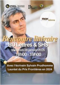Rencontre littéraire avec Sylvain Prudhomme