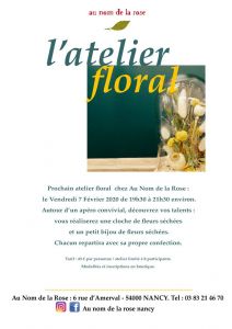 Atelier Floral chez "Au nom de la rose"