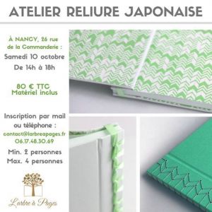 Atelier de reliure japonaise