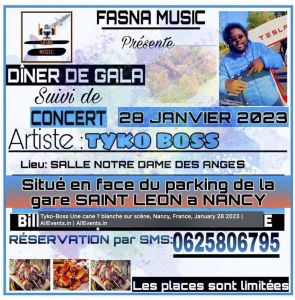 Tyko-Boss Une canne blanche sur scène