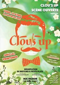 Clou's up, Clownerie, drôlerie, espièglerie, farce, gaminerie, pitrerie, plaisanterie, Blague, canular, rigolade