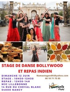 Stage de danse Bollywood