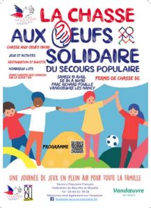 250 « chasses aux oeufs » solidaires autour de Pâques