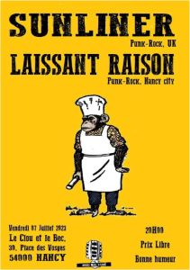SUNLINER (Punk-Rock UK) + LAISSANT RAISON