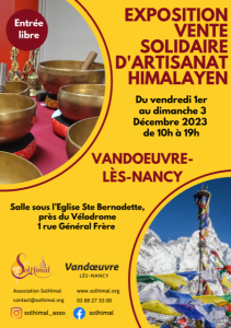 Exposition-vente solidaire d'artisanat himalayen