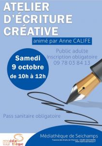 Atelier d'écriture à la médiathèque de Seichamps