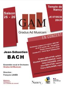 Jean-Sébastien BACH par le GAM