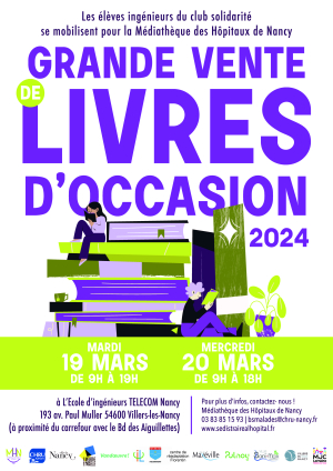 Grande vente de livres d'occasion de la médiathèque des hôpitaux de Nancy