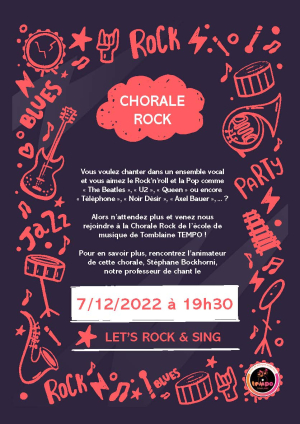 Recrutement à la chorale rock de Tomblaine